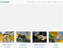 Tablet Screenshot of krantechnik.cz